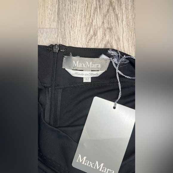 Max Mara Elegant Black Maxi Dress Size 42 NWT - Picture 10 of 13